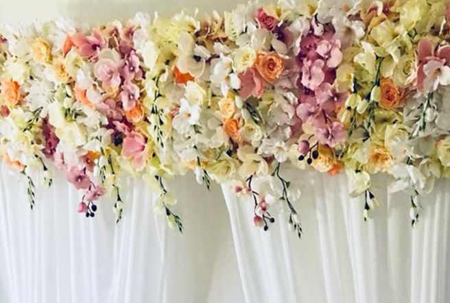 Flowers with veil